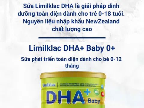 Limilklac DHA: Giải pháp dinh dưỡng toàn diện cho từng giai đoạn phát triển của trẻ