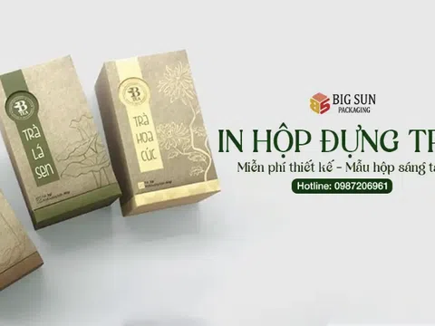 Dịch vụ in hộp trà Big Sun: Nâng tầm "Quốc ẩm" Việt từ diện mạo xứng tầm