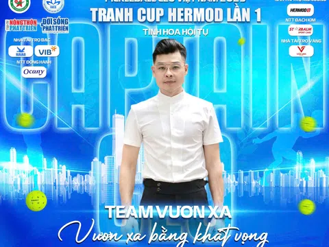 Lộ diện 8 thuyền trưởng tiên phong của giải Pickleball CEO Việt Nam 2025 - Tranh cúp Hermod lần I